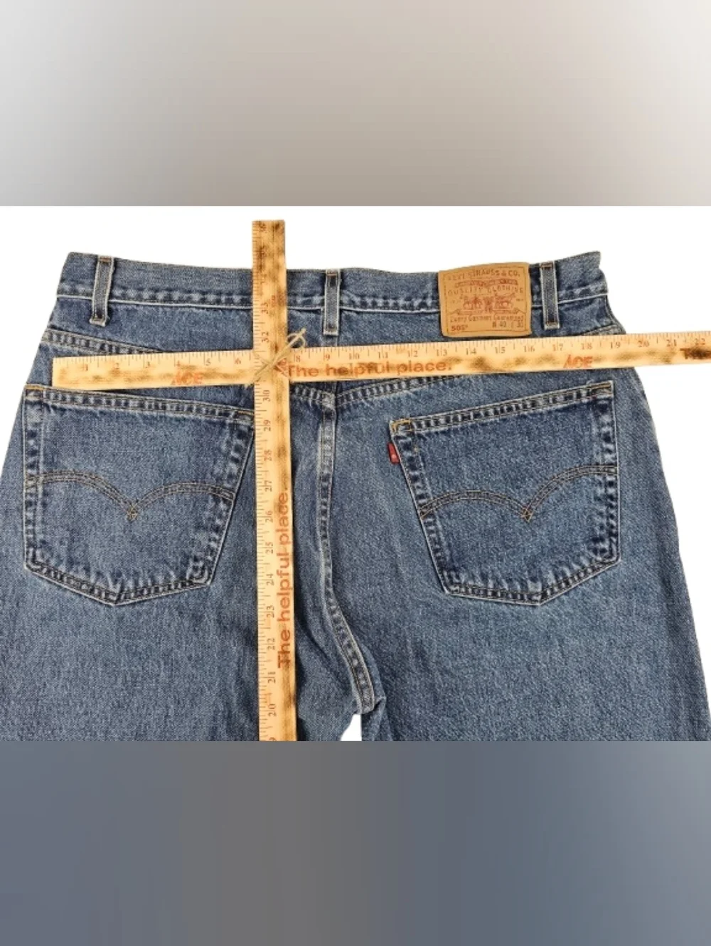 VINTAGE Y2K Levi's 505 Regular Fit Straight‎ Leg Men's 40x30 Med Wash Jeans 90s